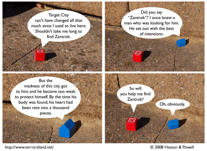 Helping Gunpowder is safer than anything else he might do today. it's hard to appreciate this comic strip without seeing it