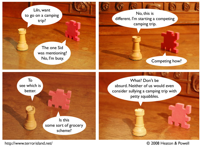 Why is Liln busy? it's hard to appreciate this comic strip without seeing it